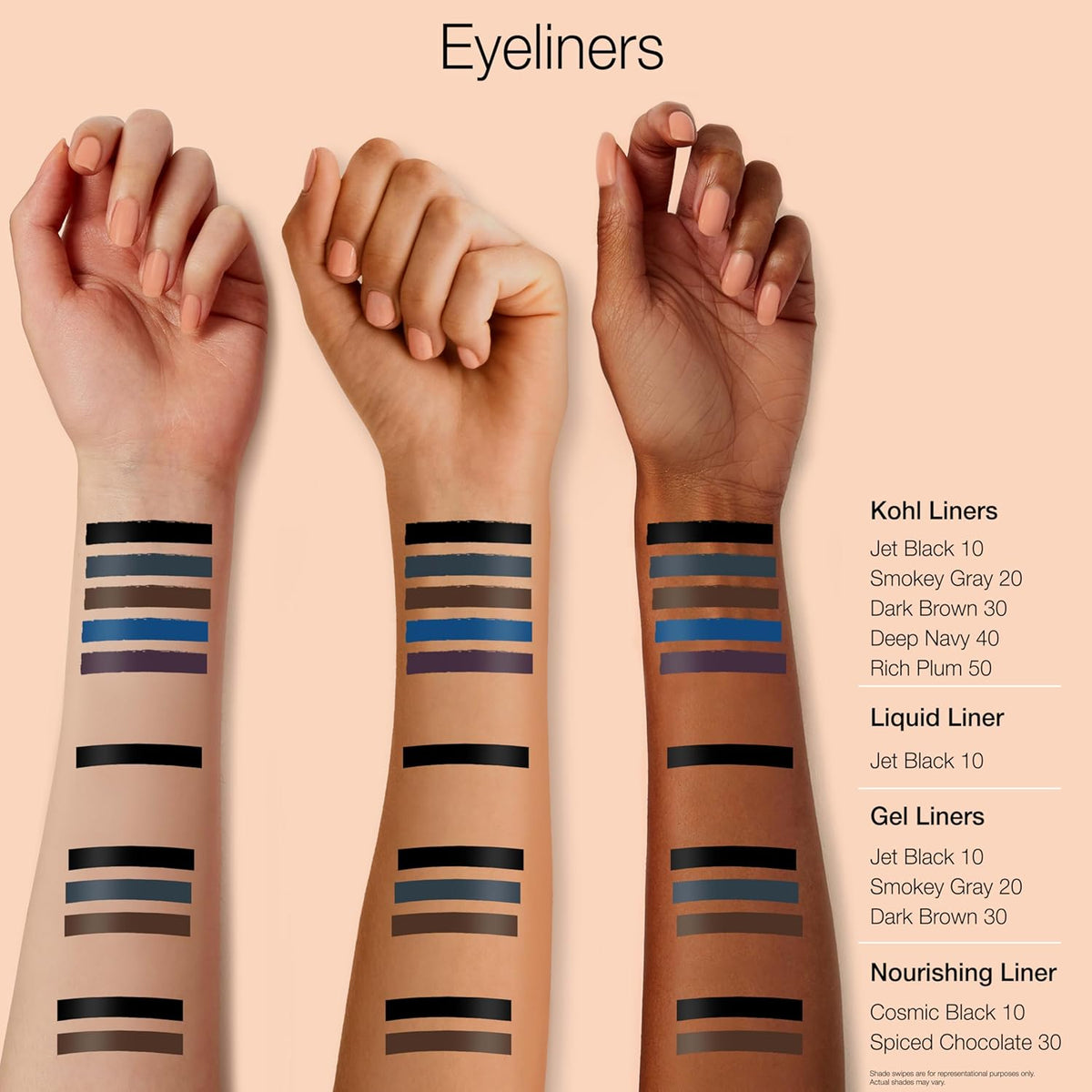 water-resistant and smudge-proof longwear finish