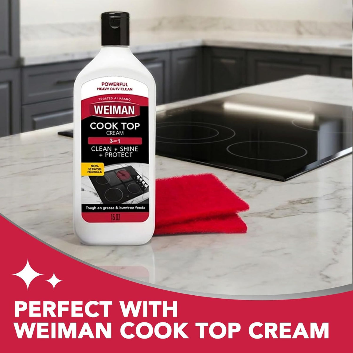 Weiman Glass Cooktop Cleaner Set – Smart Gift for Homeowners Who Just Unboxed Their First Smooth-Top Range