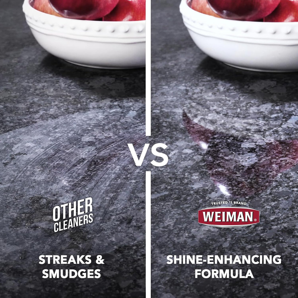 Weiman Granite and Stone Cleaner 3-in-1 – Streak-Free Countertop Polish That Elevates Kitchen and Bathroom Decor Style
