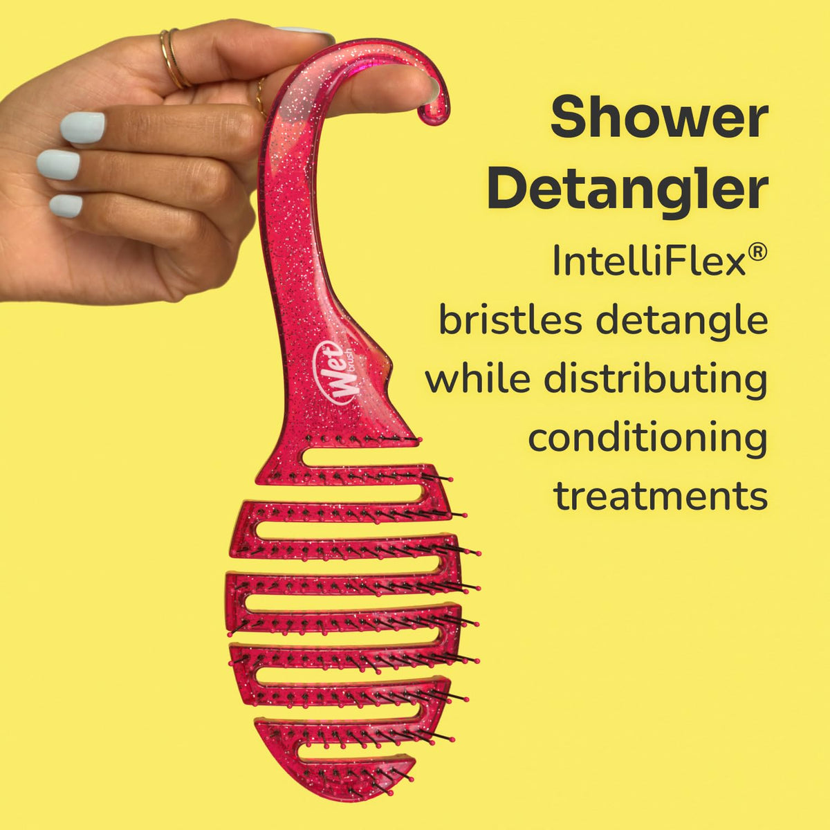 Wet Brush Detangler Hair Brush – Effortless Minimalist Hair Tool, One-Brush Solution for Wet and Dry Hair Routines