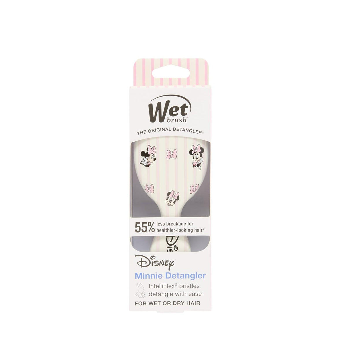 Wet Brush Disney Minnie Mouse Mini Brush - Collectible Gift for Best Friend, Pain-Free Detangler