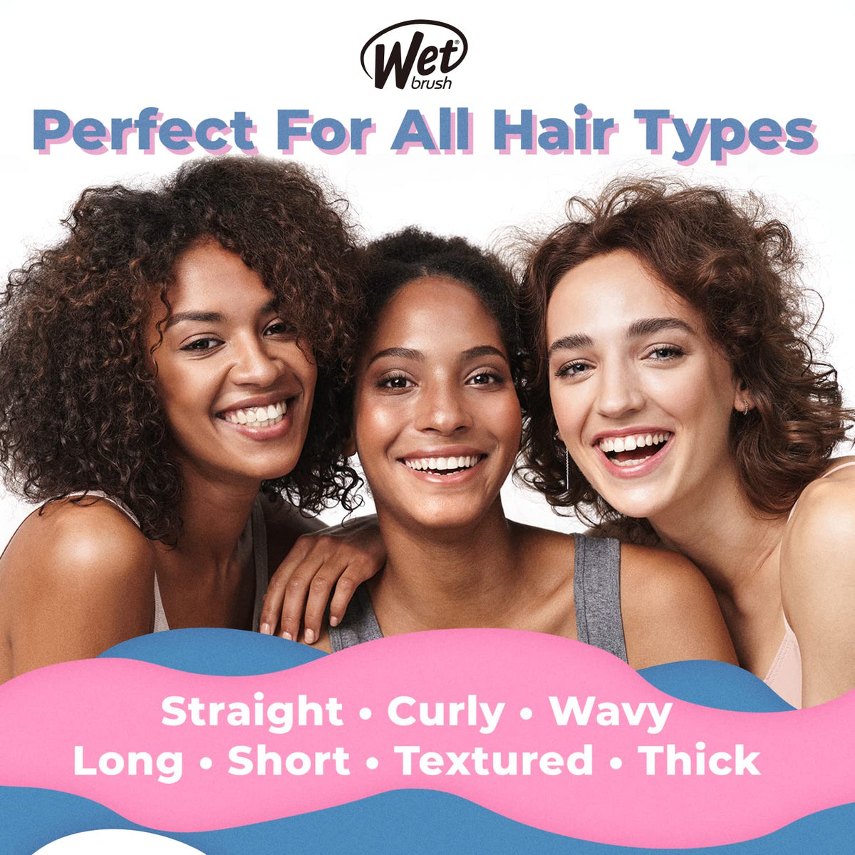 Wet Brush Original Detangler – Minimalist Hairbrush in Desert and Matte Marble Tones, One Brush for Wet and Dry Styling