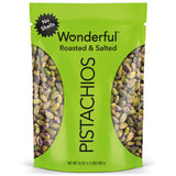 Wonderful Pistachios No Shells Roasted & Salted, Premium Pantry Gift for the Health-Conscious Foodie, 24 Ounce Bag