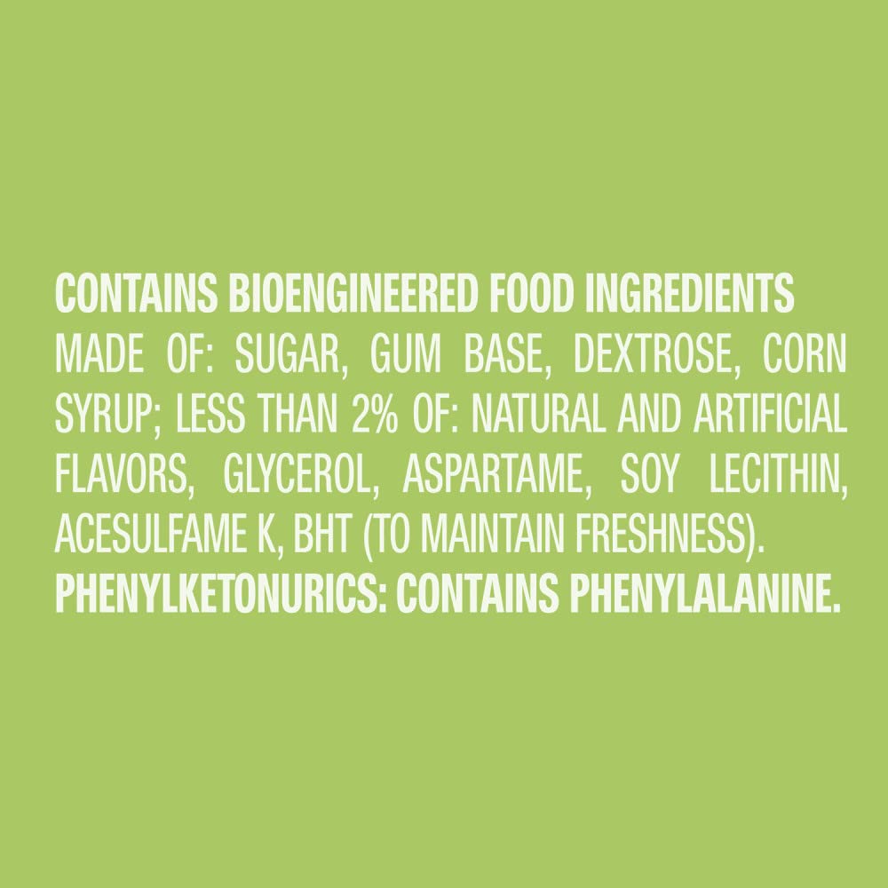 WRIGLEY'S Doublemint Chewing Gum Allergen-Free Pack – Sensitive-Diet Friendly Chewing for Recovery, Clean Eating, and Wellness Plans