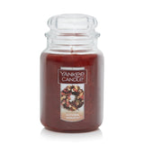 Yankee Candle Autumn Wreath Handcrafted USA Candle – Warm Fall Home Fragrance for Den, Guest Bedroom, and Living Room Aesthetic