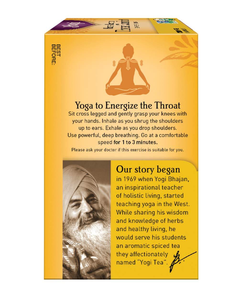Yogi Tea Honey Lemon Throat Comfort – Holiday Self-Care Gift for the Singer in Your Life