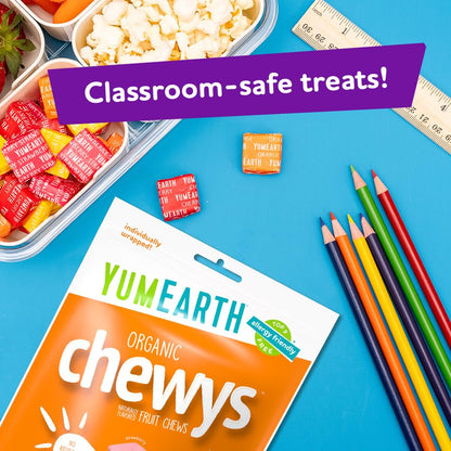 YumEarth Organic Chewys No Artificial Flavor Candy – Parent Approved Safe Snack for Allergy Households