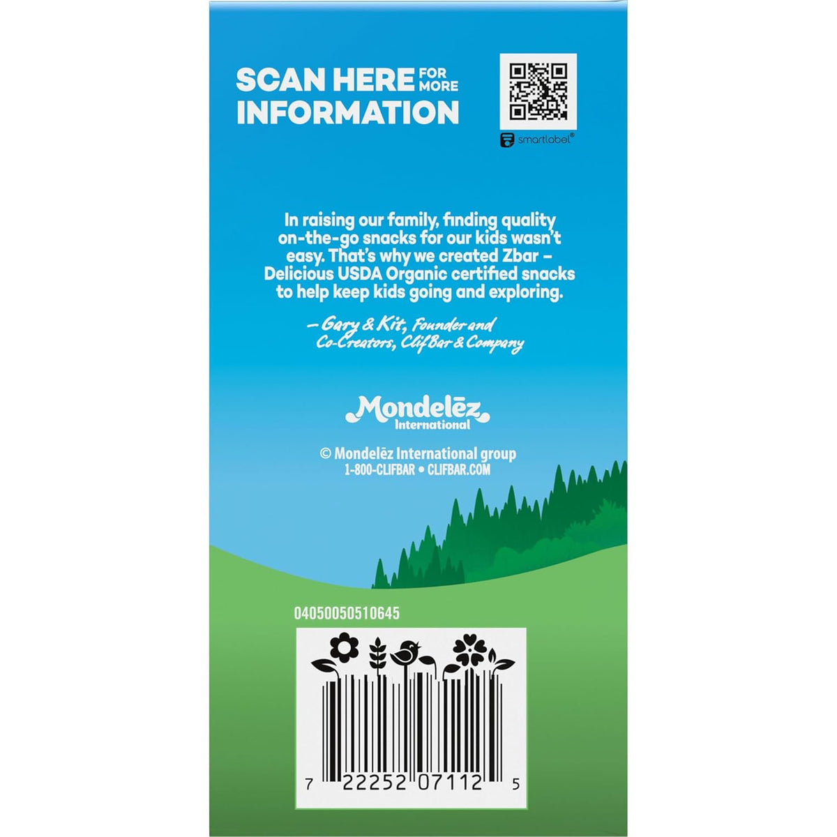 Zbar Oat Bites - Iced Oatmeal Cookie - Clean-Ingredient After-School Snack for Active Kids - 14g Whole Grains Per Pack