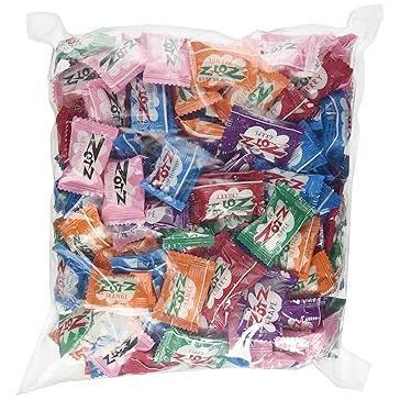 ZOTZ Fizzy Sour Candy 7 Flavor Assortment - Portable Wrapped Hard Candy for Outdoor Events, Festivals, Concession Stands and Park Outings